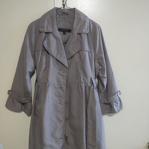 Stylish Women's Gray Trench Coat